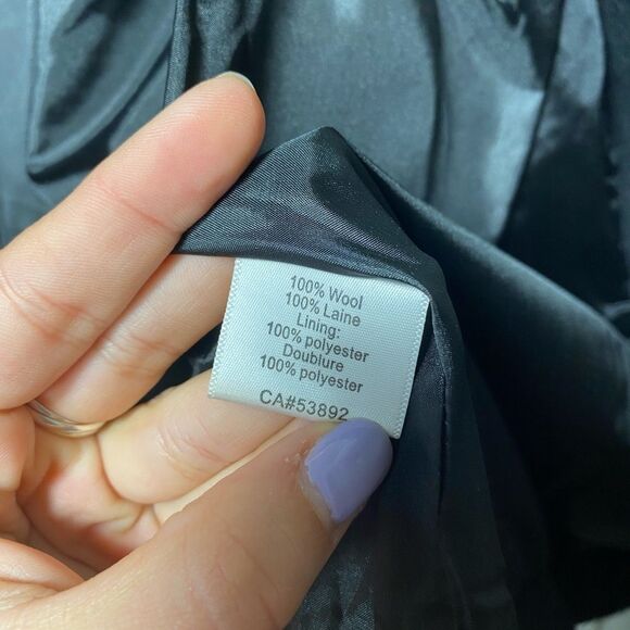 Icelandic Design | Wool Embroidered Button Down Jacket Black Multicolor Small - Picture 10 of 11